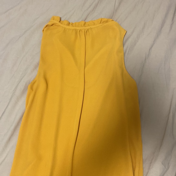 Dark yellow sleeveless blouse - Picture 2 of 3